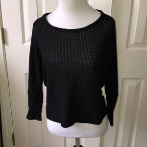 Black reversible sweater